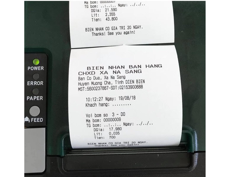 máy in cột bơm xăng dầu máy in cột bơm xăng dầu
